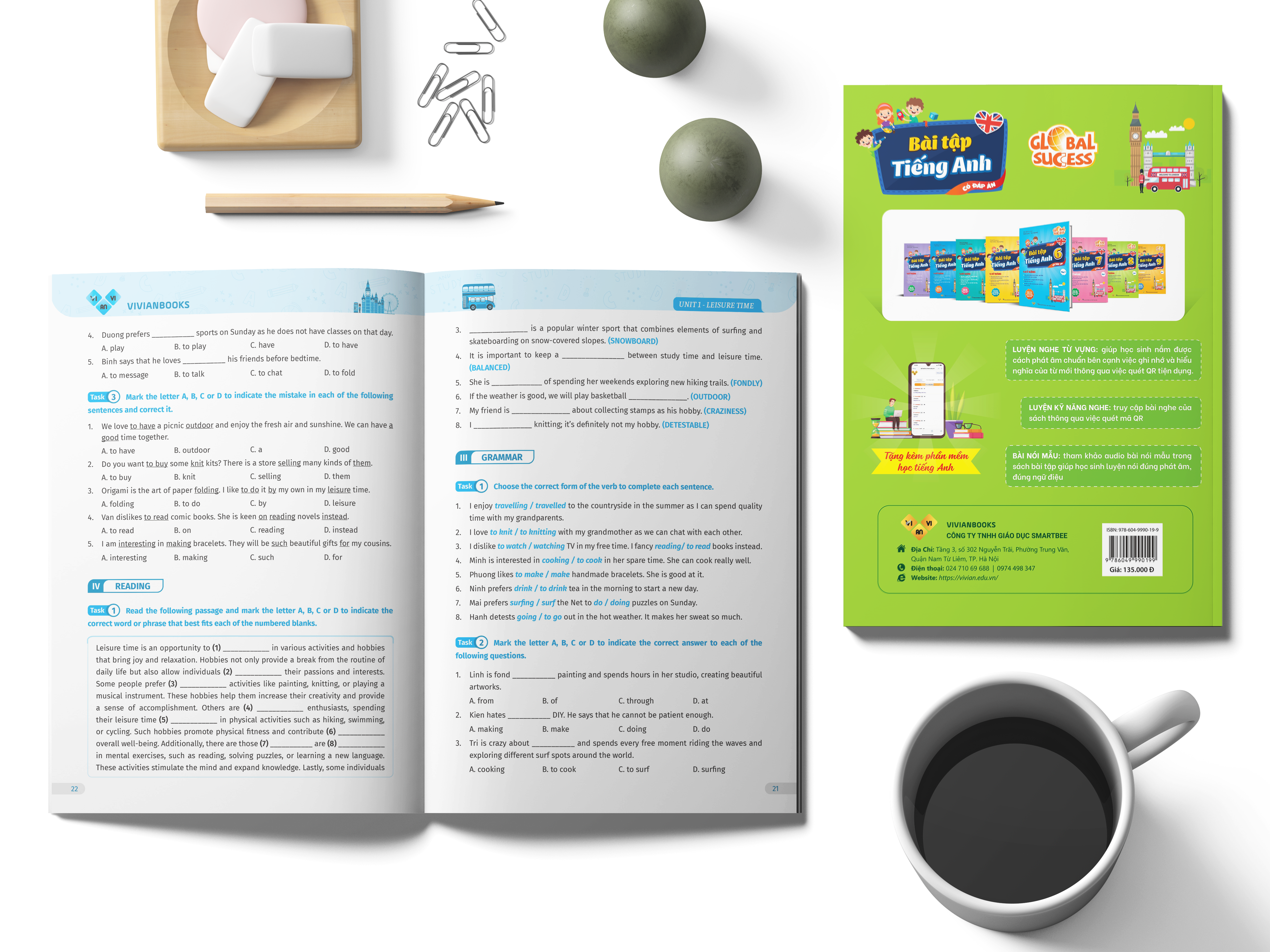 Sách Bài tập tiếng Anh lớp 8 Global Success 4 kỹ năng có đáp án Tập 1 ảnh 5