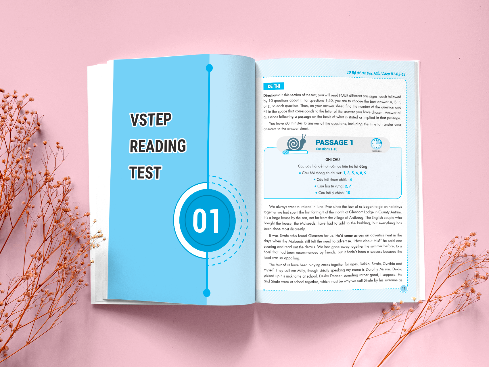 Sách 10 bộ đề thi Đọc hiểu Vstep B1-B2-C1 (tiếng Anh bậc 3,4,5)|Ôn thi TOEFL iBT, Vstep reading ảnh 4